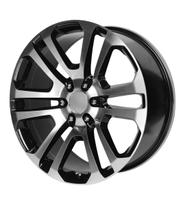 22x9 OE Creations Wheels PR158 6x139.7 Gloss Black with Machined Face 24 Offset (5.94 Backspace) 78.3 Centerbore | 158BM-2295824