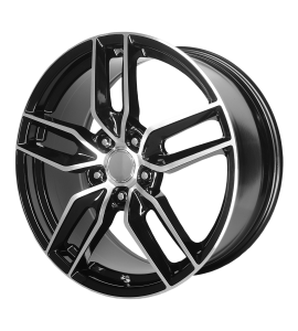 19x10 OE Creations Wheels PR160 5x120.65 Gloss Black with Machined Spokes 56 Offset (7.70 Backspace) 70.3 Centerbore | 160BM-916156