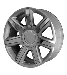 22x9 OE Creations Wheels PR164 6x139.7 Silver with Chrome Accents 24 Offset (5.94 Backspace) 78.3 Centerbore | 164H-2295824
