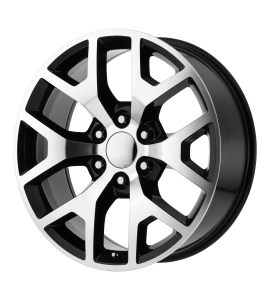 22x9 OE Creations Wheels PR169 6x139.7 Gloss Black with Machined Spokes 28 Offset (6.10 Backspace) 78.3 Centerbore | 169BM-2295828