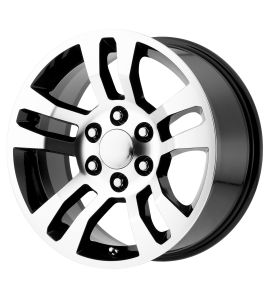 18x8 OE Creations Wheels PR175 6x139.7 Gloss Black Machined 24 Offset (5.44 Backspace) 78.3 Centerbore | 175BM-885824