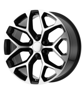 22x9 OE Creations Wheels PR176 6x139.7 Gloss Black Machined 24 Offset (5.94 Backspace) 78.3 Centerbore | 176BM-2295824