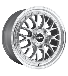 19x8.5 Rotiform Wheels R155 LSR Blank/Special Drill GLOSS SILVER MACHINED 35 Offset (6.13 Backspace) 65.07 Centerbore | R155198500+35D