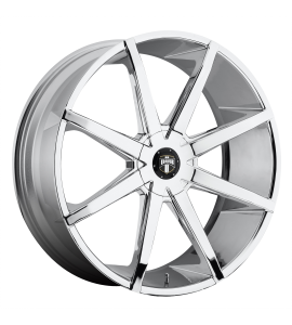 24x9.5 Dub Wheels S111 PUSH Blank/Special Drill CHROME PLATED 30 Offset (6.43 Backspace) 100.3 Centerbore | S111249500+30D