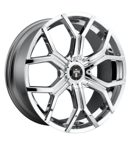 22x9.5 Dub Wheels S207 ROYALTY Blank/Special Drill CHROME PLATED 25 Offset (6.23 Backspace) 72.56 Centerbore | S207229500+25D