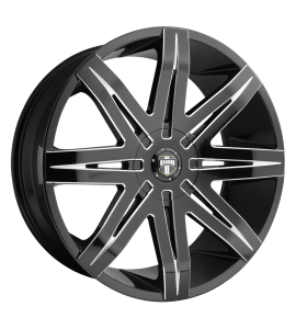 20x9 Dub Wheels S227 STACKS Blank/Special Drill GLOSS BLACK MILLED 10 Offset (5.39 Backspace) 78.1 Centerbore | S227209000+10D