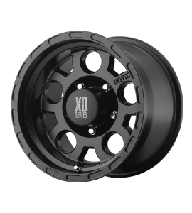15x7 XD Off-Road Series by KMC Wheels XD122 ENDURO 6x139.7 Matte Black -6 Offset (3.76 Backspace) 108 Centerbore | XD12257060706N