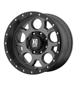 20x9 XD Off-Road Series by KMC Wheels XD126 ENDURO PRO 6x139.7 Matte Gray W Black Reinforcing Ring 18 Offset (5.71 Backspace) 106.25 Centerbore | XD12629068418