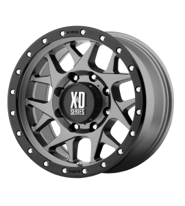 17x9 XD Off-Road Series by KMC Wheels XD127 BULLY 6x139.7 Matte Gray Black Ring -12 Offset (4.53 Backspace) 106.25 Centerbore | XD12779068412N