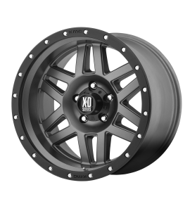 17x9 XD Off-Road Series by KMC Wheels XD128 MACHETE 5x150 Matte Gray Black Ring 18 Offset (5.71 Backspace) 110.5 Centerbore | XD12879058418