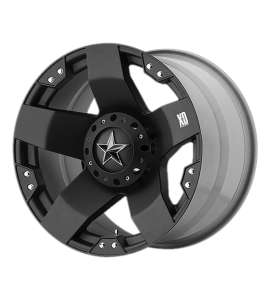 17x8 XD Off-Road Series by KMC Wheels XD775 ROCKSTAR Blank/Special Drill Matte Black 35 Offset (5.88 Backspace) 78.3 Centerbore | XD77578000335
