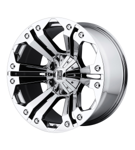 20x10 XD Off-Road Series by KMC Wheels XD778 MONSTER 5x139.7/5x150 Chrome -12 Offset (5.03 Backspace) 110.5 Centerbore | XD77821086212N