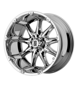 18x9 XD Off-Road Series by KMC Wheels XD779 BADLANDS 8x165.10 Chrome 18 Offset (5.71 Backspace) 125.5 Centerbore | XD77989080218A