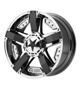 17x8 XD Off-Road Series by KMC Wheels XD811 ROCKSTAR II Blank/Special Drill PVD with Matte Black Accents 10 Offset (4.89 Backspace) 78.3 Centerbore | XD81178000810