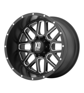 18x9 XD Off-Road Series by KMC Wheels XD820 GRENADE 8x170 Satin Black Milled -12 Offset (4.53 Backspace) 125.5 Centerbore | XD82089087912N