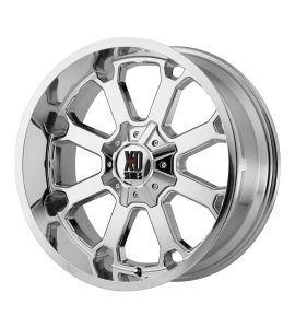 20x12 XD Off-Road Series by KMC Wheels XD825 BUCK 25 Blank/Special Drill Chrome -44 Offset (4.77 Backspace) 72.6 Centerbore | XD82521200244N