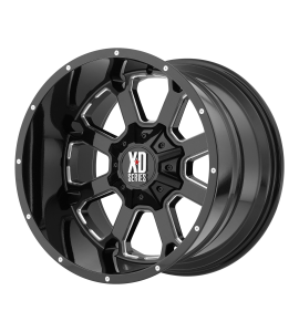20x10 XD Off-Road Series by KMC Wheels XD825 BUCK 25 8x180 Gloss Black Milled -24 Offset (4.56 Backspace) 124.2 Centerbore | XD82521088324N