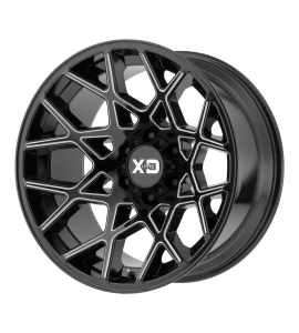 20x10 XD Off-Road Series by KMC Wheels XD831 CHOPSTIX 5x127 Gloss Black Milled -24 Offset (4.56 Backspace) 72.6 Centerbore | XD83121050324N