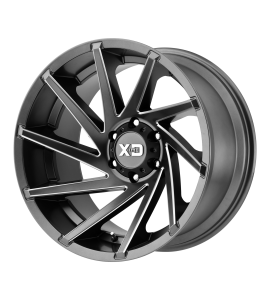 20x10 XD Off-Road Series by KMC Wheels XD834 CYCLONE 8x180 Satin Gray Milled -18 Offset (4.79 Backspace) 124.2 Centerbore | XD83421088418N