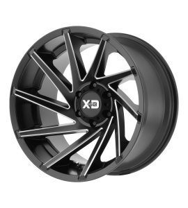 20x10 XD Off-Road Series by KMC Wheels XD834 CYCLONE 8x170 Satin Black Milled -18 Offset (4.79 Backspace) 125.5 Centerbore | XD83421087918N