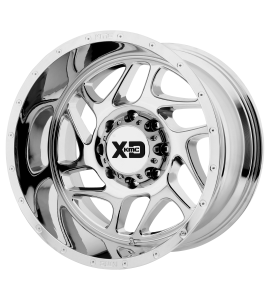 20x12 XD Off-Road Series by KMC Wheels XD836 FURY 5x139.7 Chrome -44 Offset (4.77 Backspace) 78 Centerbore | XD83621285244N