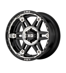 17x9 XD Off-Road Series by KMC Wheels XD840 SPY II 5x139.7 Gloss Black Machined -12 Offset (4.53 Backspace) 78 Centerbore | XD84079085312N