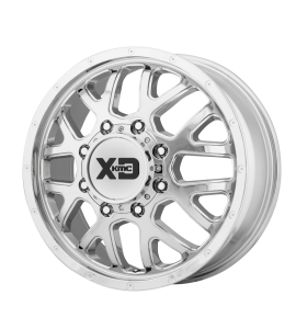 17x6.5 XD Off-Road Series by KMC Wheels XD843 GRENADE DUALLY 8x200 Chrome - Front 111 Offset (8.12 Backspace) 142 Centerbore | XD843765822111