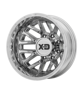 17x6.5 XD Off-Road Series by KMC Wheels XD843 GRENADE DUALLY 8x165.10 Chrome - Rear -155 Offset (-2.35 Backspace) 125.5 Centerbore | XD843765802155N