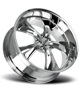 OLD SKOOL - 24X10 6x135 ET 24MM 87.1CB BRUSHED FACE SILVER MILLED SS LIP