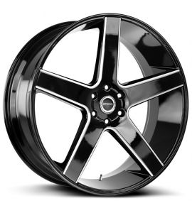PERFETTO - 28X10 6x139.7 ET 24MM 87.1CB GLOSS BLACK MILLED S35A63924GBML