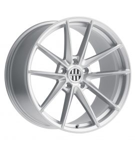Victor Equipment Zuffen SILVER W/BRUSHED FACE 18x10.5 5x130 55 Offset 71.6 Hub 