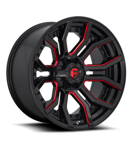20x10 Fuel Off-Road Wheels | 1 piece D712 RAGE 6x135/6x139.7 GLOSS BLACK RED TINTED CLEAR -18 Offset (4.79 Backspace) 106.1 Centerbore | D71220009847