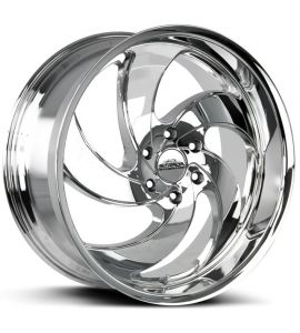 RETRO 5 - 22X10 5x139.7 ET 20MM 87.1CB BRUSHED FACE SILVER MILLED SS LIP