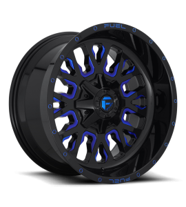 20x9 Fuel Off-Road Wheels | 1 piece D645 STROKE 5x114.3/5x127 GLOSS BLACK BLUE TINTED CLEAR 1 Offset (5.04 Backspace) 78.1 Centerbore | D64520902650