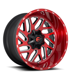 22x12 Fuel Off-Road Wheels | 1 piece D691 TRITON 8x165.10 CANDY RED MILLED -43 Offset (4.81 Backspace) 125.1 Centerbore | D69122208247